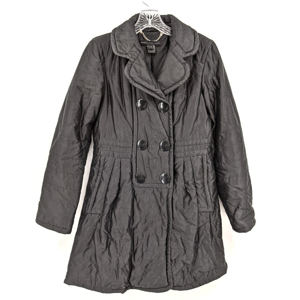 Marc by Marc Jacobs Black Double Breasted PeaCoat